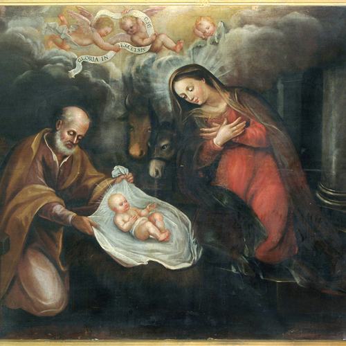 Pieve di Sant'Andrea, presbiterio, Natività, sec. XVIII, Pozzuolo