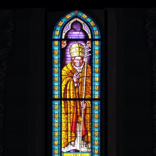 Scolari e Salviati, Credo vitam aeternam, trifora del Duomo di Mortegliano, 1950-1951