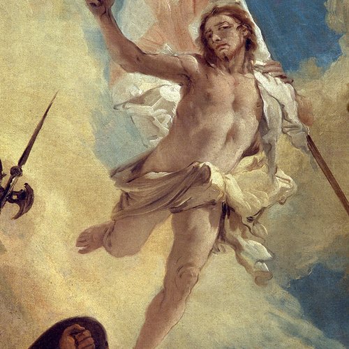 Giambattista Tiepolo, Resurrezione, particolare pala d'altare della cappella del SS. Sacramento, metà del sec. XVIII