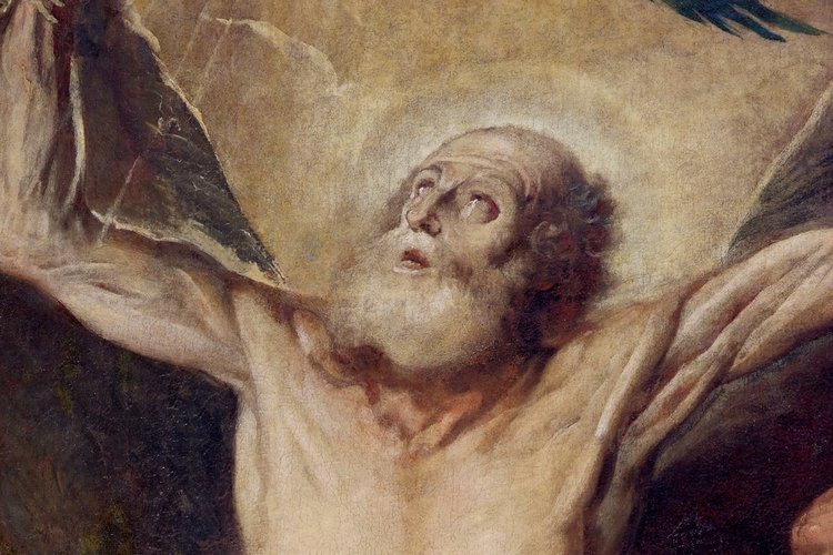 Duomo di Spilimbergo, navata settentrionale, Giuseppe Heinz, Crocifissione di Sant'Andrea, particolare, 1665