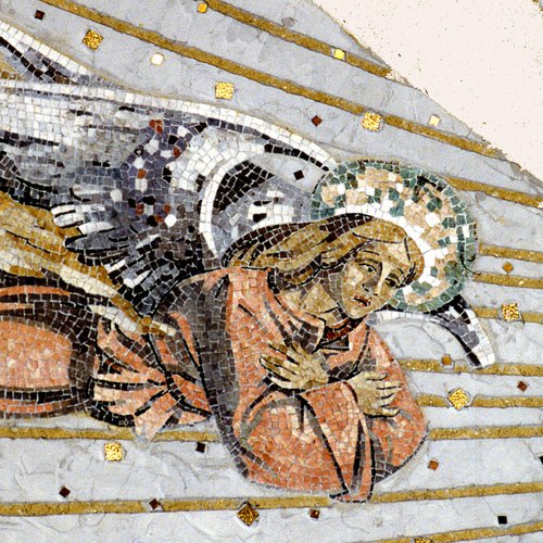 Cripta del Tempio di Cargnacco, particolari dell'abside