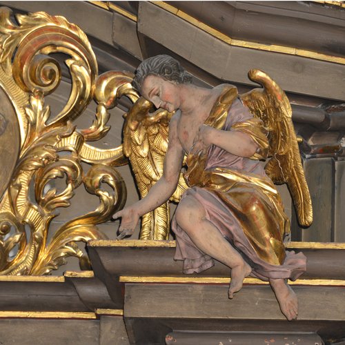 Altare maggiore, angelo orante