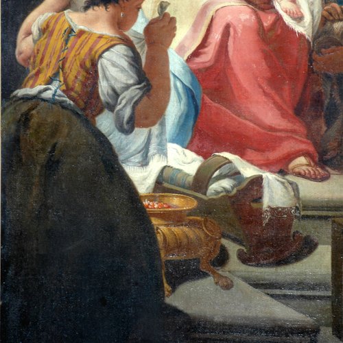 Chiesa di San Giacomo, Natività della Vergine, Egidio Dall’Oglio da Cison di Valmarino, quinto/sesto decennio del '700, particolare, Polcenigo