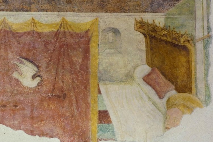 Duomo di Spilimbergo, cripta, Annunciazione, post 1466