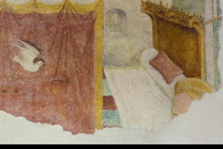 Duomo di Spilimbergo, cripta, Annunciazione, post 1466