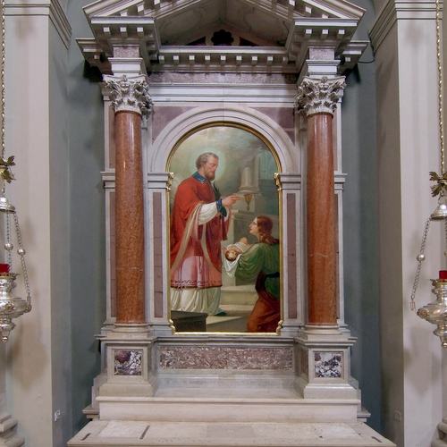 Chiesa di San Lorenzo martire di Talmassons, altarista friulano, altare di San Valentino, sec. XVIII