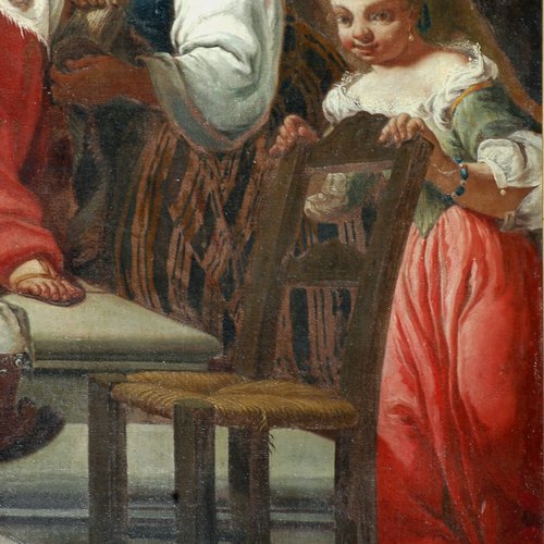 Chiesa di San Giacomo, Natività della Vergine, Egidio Dall’Oglio da Cison di Valmarino, quinto/sesto decennio del '700, particolare, Polcenigo