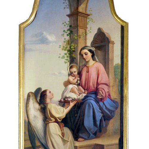 Pittore friulano, Madonna delle rose, sec. XIX