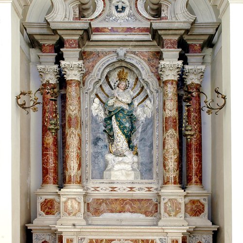 Chiesa di San Giacomo, Altare dell'Immacolata Concezione, metà del sec. XVIII, Polcenigo