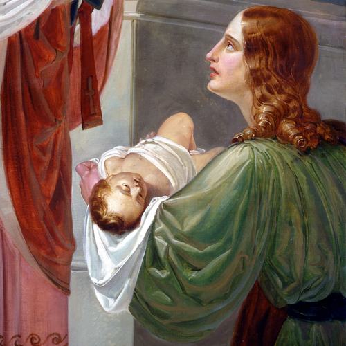 Chiesa di San Lorenzo martire di Talmassons, Rocco Pittaco, pala per l'altare laterale di San Valentino, particolare, 1850