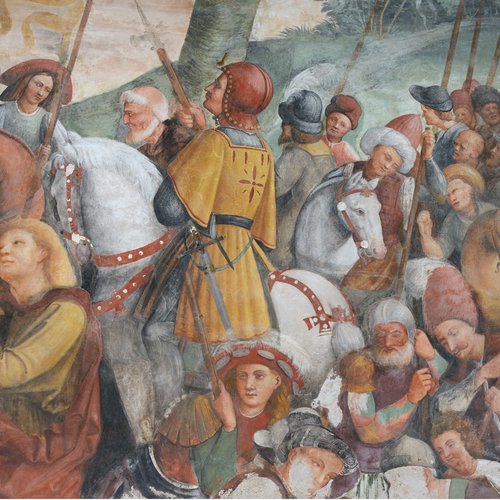 Crocifissione, particolare, Coro Chiesa di Sant'Antonio Abate a San Daniele del Friuli