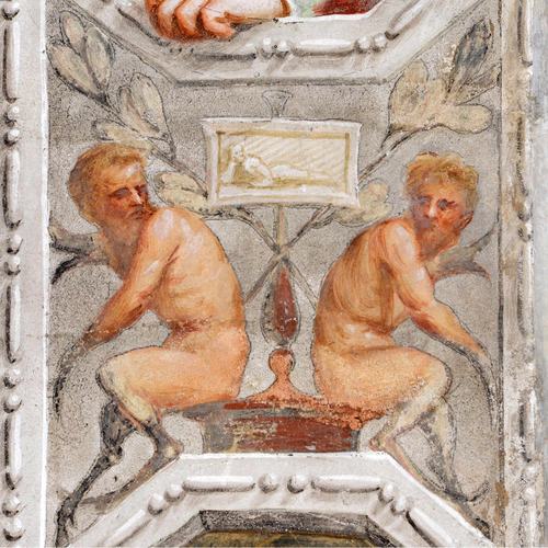 Chiesa di Santa Maria Maggiore, fregi con motivi a grottesca, particolare, Pomponio Amalteo, 1533-1546, Lestans