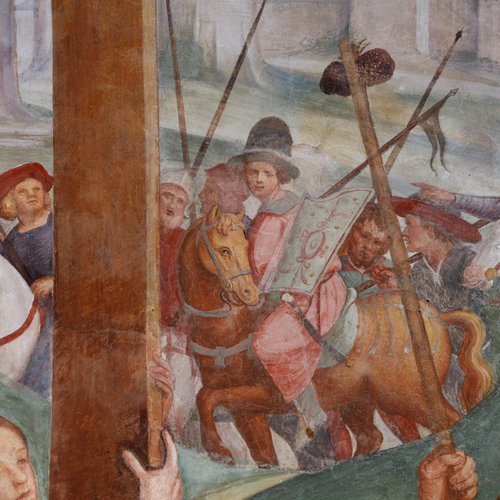 Crocifissione, particolare, Coro Chiesa di Sant'Antonio Abate a San Daniele del Friuli