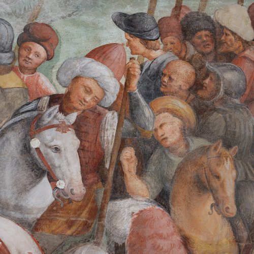 Crocifissione, particolare, Coro Chiesa di Sant'Antonio Abate a San Daniele del Friuli