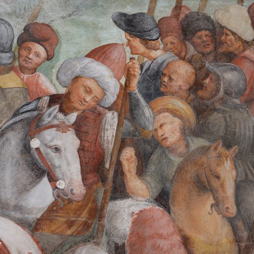 Crocifissione, particolare, Coro Chiesa di Sant'Antonio Abate a San Daniele del Friuli