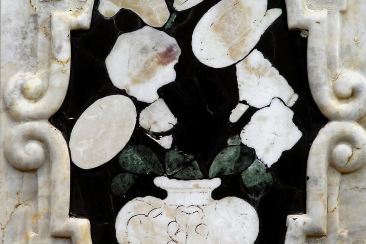 Altare di san Nicolò di Bari, paliotto, particolare, pieve di San Lorenzo in Monte di Buja