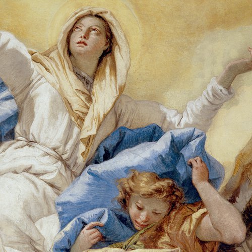 Giambattista Tiepolo, Assunta, 1759, particolare