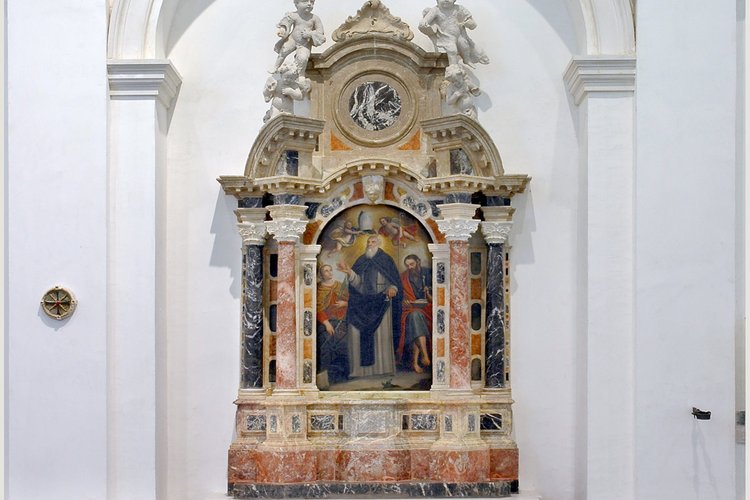 Altare di Sant'Antonio Abate, pieve di San Lorenzo in Monte di Buja