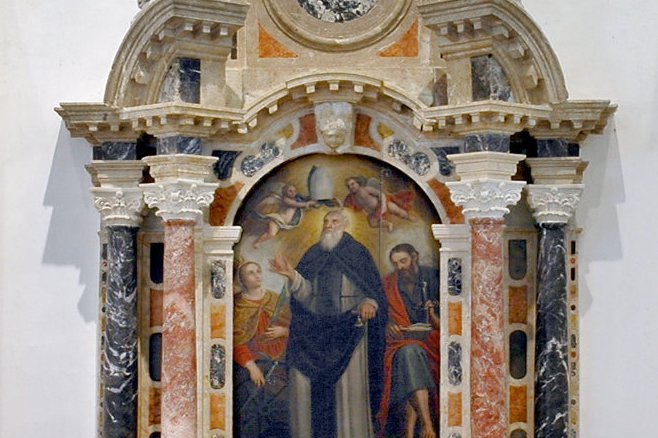Altare di Sant'Antonio Abate, pieve di San Lorenzo in Monte di Buja