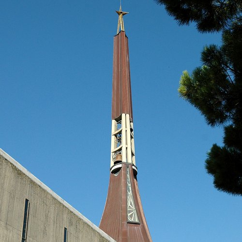 Veduta del campanile, Chiesa parrocchiale di San Giovanni Bosco