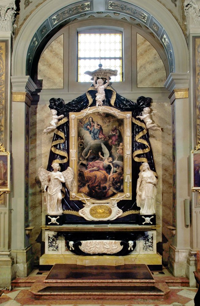 A. Gratij, Altare delle anime purganti, 1712-1714