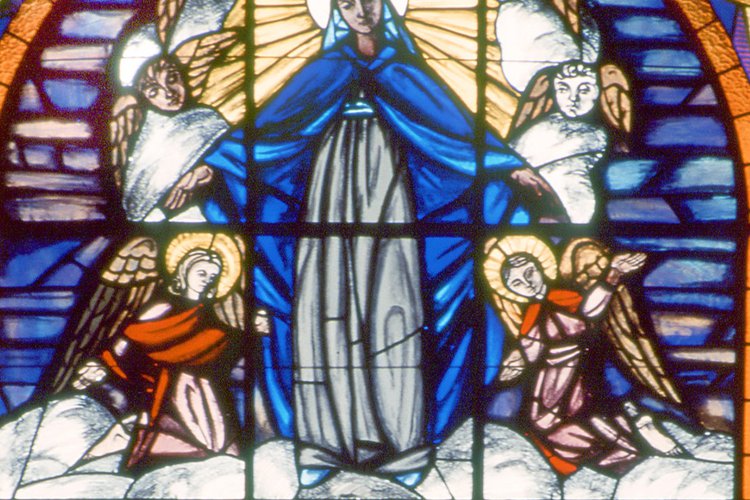 Alessandro Ricardi di Netro, Il calvario della Divisione Celere, 1967, vetrata con vetri policromi legati a piombo