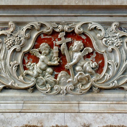 Chiesa della Santissima Trinità, Mortegliano, Altare Maggiore, particolare