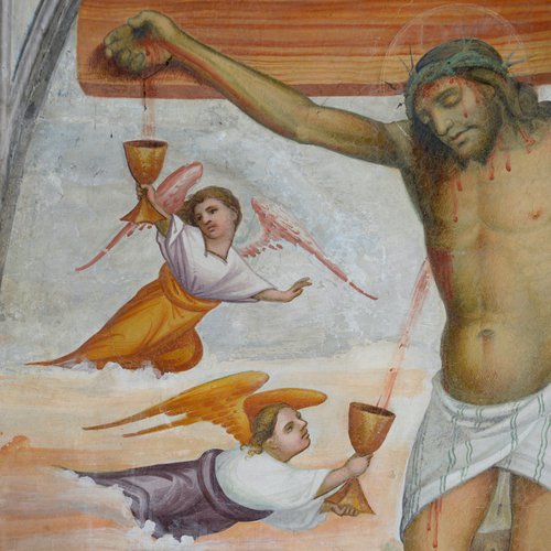 Crocifissione, particolare, Coro Chiesa di Sant'Antonio Abate a San Daniele del Friuli