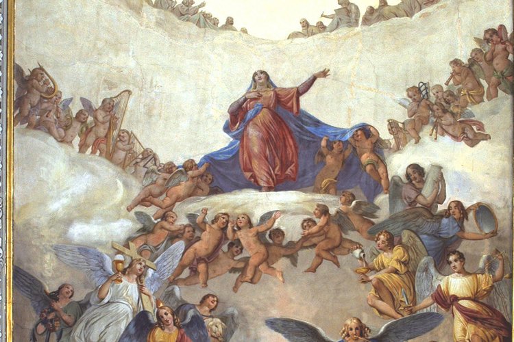Sebastiano Santi, L'Assunzione della Vergine, 1838, Chiesa vecchia di San Michele, Cervignano