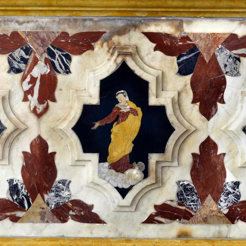 Chiesa di Santa Maria Maggiore, paliotto dell'altare di Sant'Antonio da Padova, Lestans