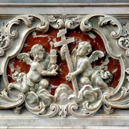 Chiesa della Santissima Trinità, Mortegliano, Altare Maggiore, particolare