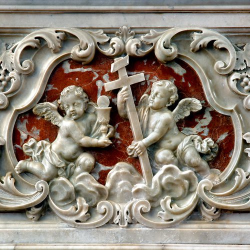 Chiesa della Santissima Trinità, Mortegliano, Altare Maggiore, particolare