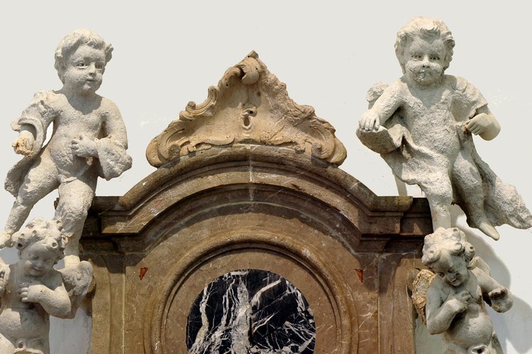 Altare di Sant'Antonio Abate, particolare, pieve di San Lorenzo in Monte di Buja