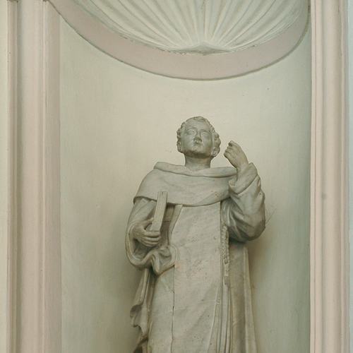 Pieve di Sant'Andrea, atrio d'ingresso, Giuseppe Mattiussi, San Domenico, 1790-1804, Pozzuolo