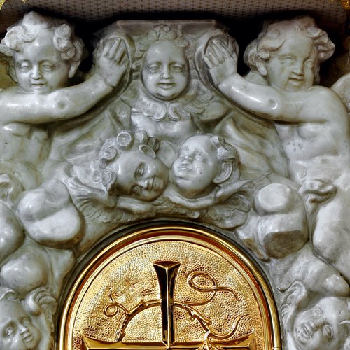 Chiesa della Santissima Trinità, Mortegliano, Altare Maggiore, particolare