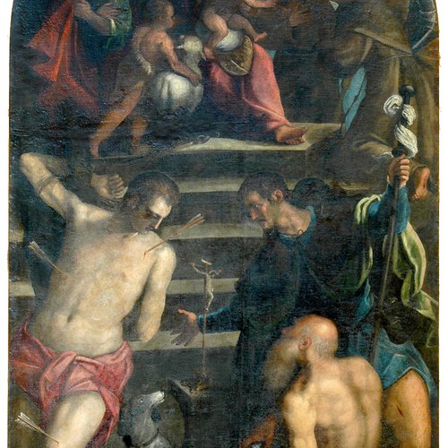 Chiesa di San Giacomo, Madonna col Bambino in gloria, fine '500 - inizio '600, Polcenigo