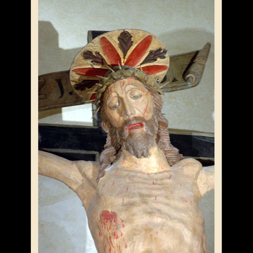 Cristo del travo, attribuito alla bottega di Pomponio Amalteo, 1557, particolare