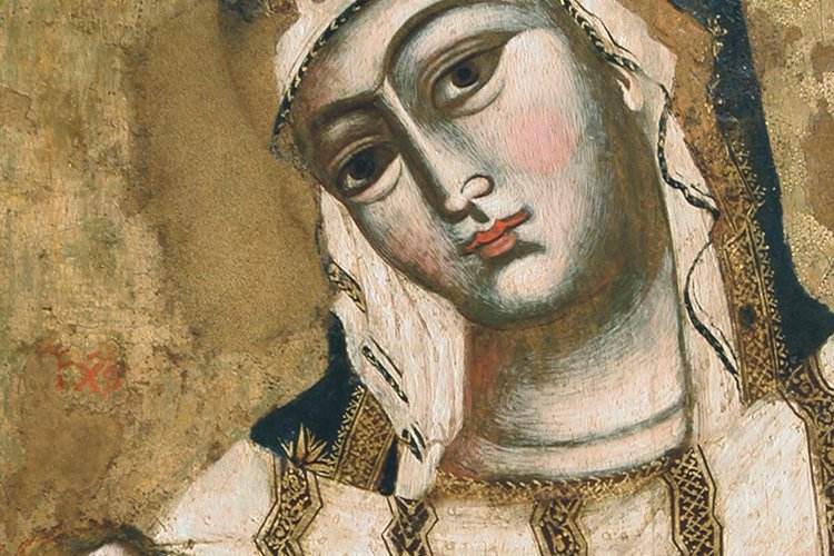 Icona della Vergine Galactotrofusa, metà del XIV secolo