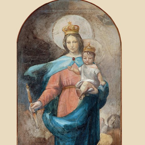 Lionello Galasso, Madonna Madre e Regina, sec. XX. Chiesa parrocchiale di San Giovanni Bosco