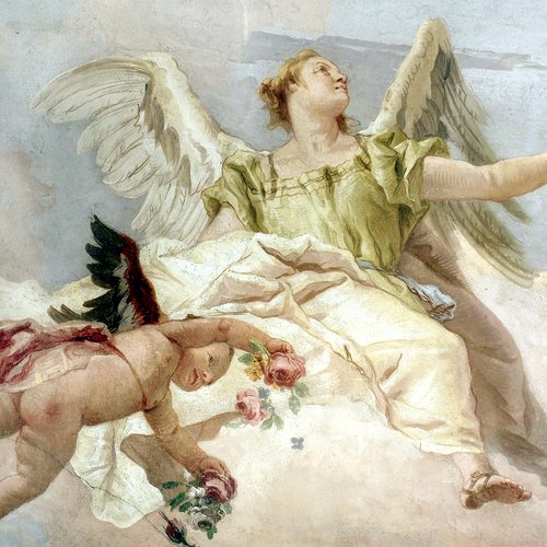 Giambattista Tiepolo, Gloria di angeli, 1759, particolare