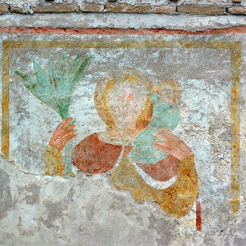 Chiesa di San Nicolò, San Cristoforo, sec XIV, San Giorgio della Richinvelda