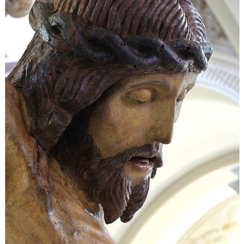 Crocifisso, sec. XVI (?), particolare