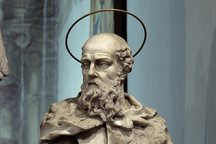 Chiesa della Beata Vergine del Carmine, Altar maggiore, busto del profeta Eliseo