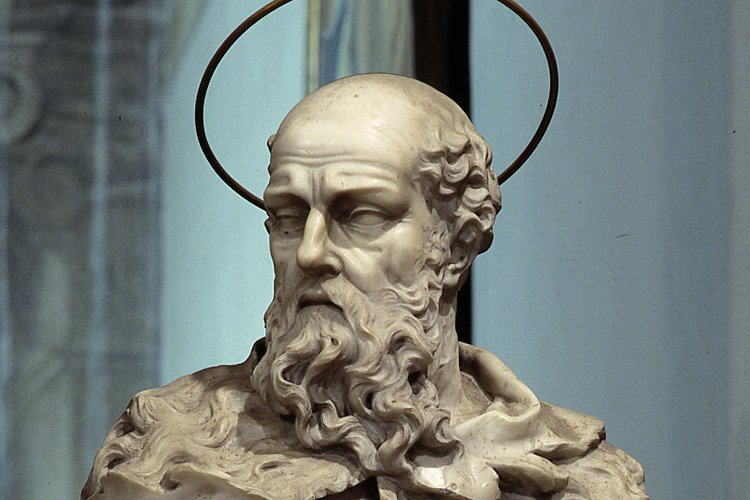 Chiesa della Beata Vergine del Carmine, Altar maggiore, busto del profeta Eliseo