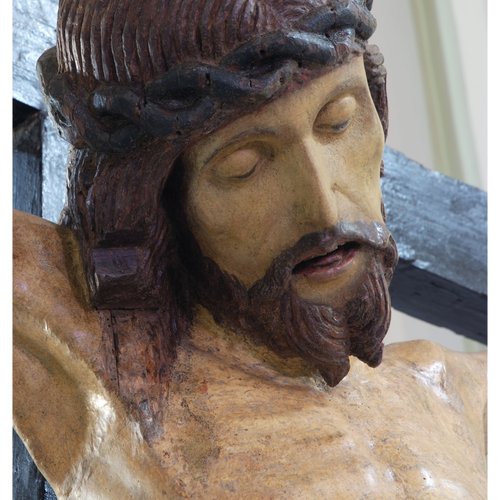 Crocifisso, sec. XVI (?), particolare