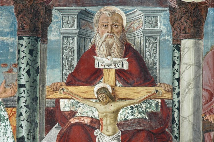 Particolare della Santa Trinità, di Pietro da Vicenza