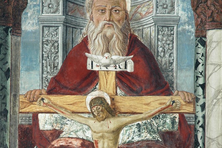 Particolare della Santa Trinità, di Pietro da Vicenza