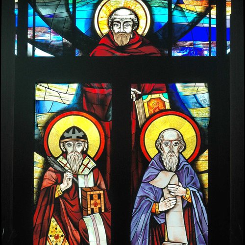 A. Poz, San Benedetto e Santi Cirillo e Metodio, 1991. Chiesa parrocchiale di San Giovanni Bosco