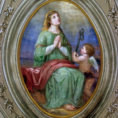 L. Bianchini, La Speranza, sec. XIX, affreschi catino absidale (part.)