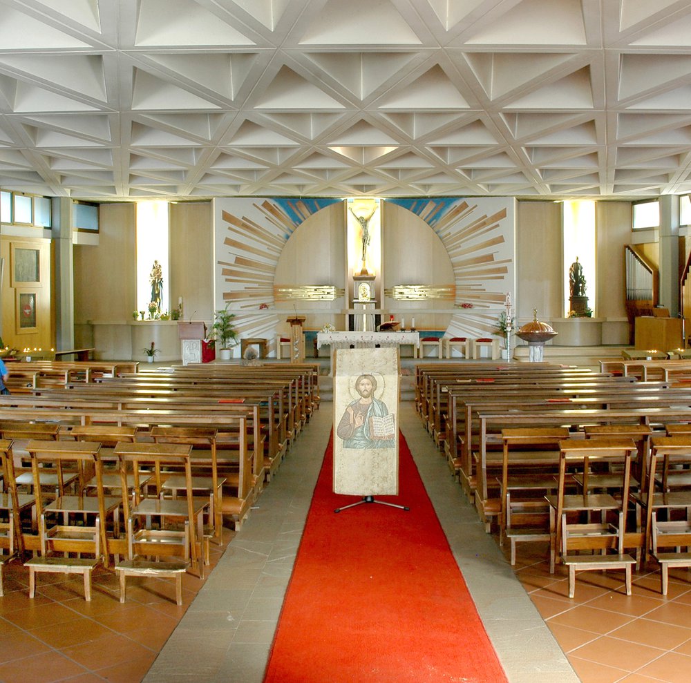 Interno della cripta, Chiesa parrocchiale di San Giovanni Bosco